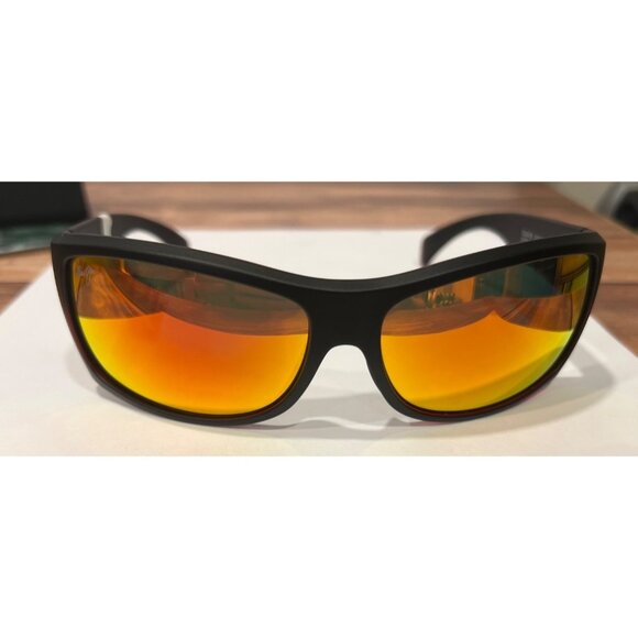 NEW Maui Jim RXABLE RM 848-04 Hawaii Lava Matte Black Sunglasses W/ Red Interior - Picture 7 of 7